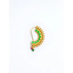 P.N.Gadgil Jewellers 14k Gold Maharashtrian Pachu Nosering For Women image 3