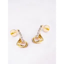 P.N.Gadgil Jewellers 14k Gold Orbito Dangler Gold Earring Drop Diamond Earrings For Women-picture-39