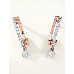 p.n.gadgil jewellers 18 kt Rose Gold Stud Diamond Earring for Woman-picture-25