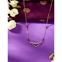 P.N.Gadgil Jewellers 18 KT Yellow Gold & Diamond Modern Mangalsutra For Woman-picture-23