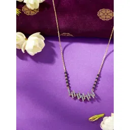 P.N.Gadgil Jewellers 18 KT Yellow Gold & Diamond Modern Mangalsutra For Woman-picture-35