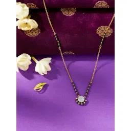 P.N.Gadgil Jewellers 18 KT Yellow Gold & Diamond Modern Mangalsutra For Woman-picture-24