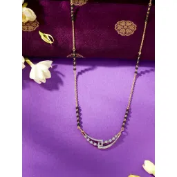 P.N.Gadgil Jewellers 18 KT Yellow Gold & Diamond Modern Mangalsutra For Woman-picture-21