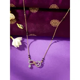 P.N.Gadgil Jewellers 18 KT Yellow Gold & Diamond Modern Mangalsutra For Woman-picture-19