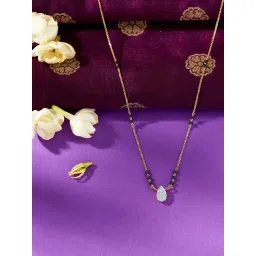 P.N.Gadgil Jewellers 18 KT Yellow Gold & Diamond Modern Mangalsutra For Woman-picture-28