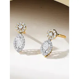 p.n.gadgil jewellers 18 kt Yellow Gold Stud Diamond Earring for Woman-picture-41