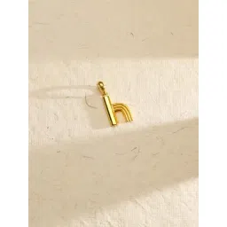 P.N.Gadgil Jewellers 18k (750) Yellow Gold Heavenly H Alphabets Pendant-picture-21