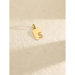 P.N.Gadgil Jewellers 18k (750) Yellow Gold Starry S Alphabets Pendant-picture-13