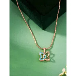 P.N.Gadgil Jewellers 18K Golden Morpho Gold Pendant for Women-picture-38