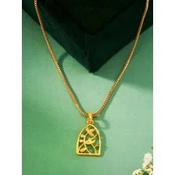 P.N.Gadgil Jewellers 18K Nature¿s Gate Gold Pendant for Women-picture-19