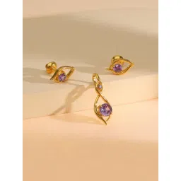 P.N.Gadgil Jewellers 18K Royal Iris Gold Pendant for Women-picture-30