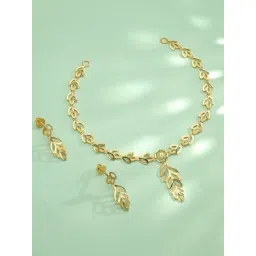 P.N.Gadgil Jewellers 18K Vein of Elegance Gold Necklace for Women-picture-37