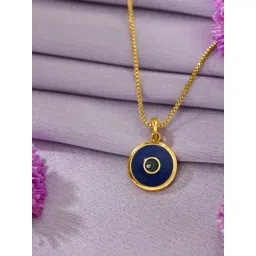 P.N.Gadgil Jewellers 22 Karat (916) Yellow Gold Evil Eye Pendant For Women/Men-picture-31