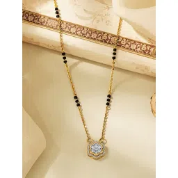 P.N.Gadgil Jewellers Floret Spark Gold Modern Mangalsutra for Women-picture-26