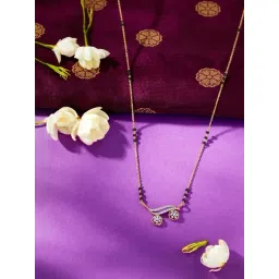 p.n.gadgil jewellers P.N.Gagdil Jewellers Brilliant Promise Wati-mani Gold & Diamond Modern Mangalsutra for Woman-picture-13