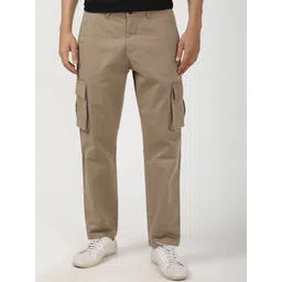 POE Men Smart Slim Fit Lint Free Cargos Trousers-picture-29
