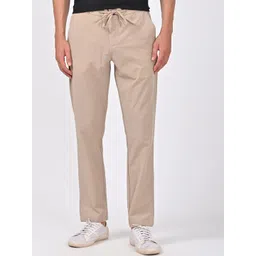 POE Men Smart Slim Fit Mid Rise Regular Trousers image 1