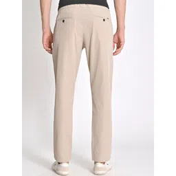 POE Men Smart Slim Fit Mid Rise Regular Trousers image 2