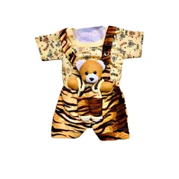 Pohar Creation Kids Printed Dungaree Set-picture-19