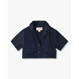 point cove Girls Cropped Blazer with Notched Lapel-picture-34