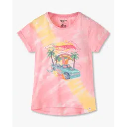 point cove Girls Graphic Print Boxy Fit Round-Neck T-Shirt-picture-37