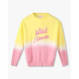 point cove Girls Tie & Dye Relaxed Fit Crew-Neck Sweatshirt-picture-51