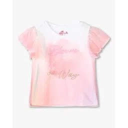 point cove Girls Typographic Print Relaxed Fit Top-picture-38