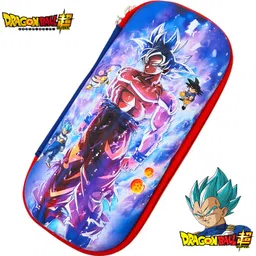 Dragon Ball Z School Pencil Pouch – Goku & Vegeta Prin t, Zipper Closure Art EVA Pencil Box-image-26