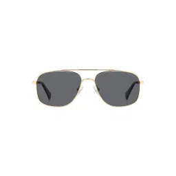 Polaroid Grey UV Protection Rectangular Sunglasses for Men-picture-20