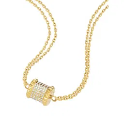 Police Barrel Golden Princess Necklace for Women-picture-15