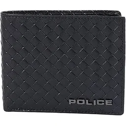 police Joelzo Leather Men's Bifold Wallet Gifts for Men - Black-picture-11