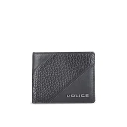 Police Men Black Textured Leather Two Fold Wallet-picture-25
