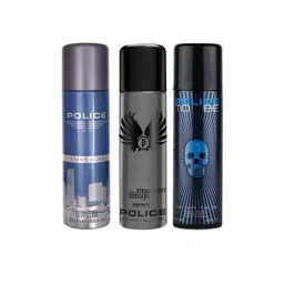 Police Men Set of 3 Deo - Light Blue + Titanium Wings + To Be Or Not To Be - 200 ml Each-picture-17
