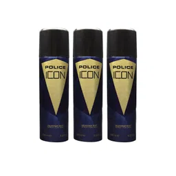 Police Men Set of 3 Icon Deodorant Body Spray - 200 ml Each-picture-20