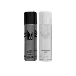 Police Men Set of Titanium Wings & Contemporary Deodorant Body Spray - 200 ml Each-picture-35