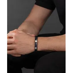 police Men Silver-Plated Braided Bracelet-picture-40