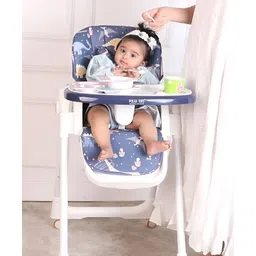 POLKA TOTS 3 In 1 Dino Design Twist n' Taste High Chair For Your Baby Kids  - Blue-image-48