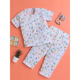 Polka Tots Boys Printed Night suit-picture-45