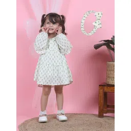 Polka Tots Polka Dot Print A-Line Dress-picture-13