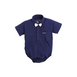 Polka Tots Unisex Infants Pure Cotton Bodysuit With Bow Tie-image-16