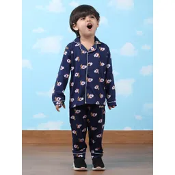 Polka Tots Unisex Kids Printed Night suit-picture-22