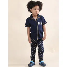 Polka Tots Unisex Kids Printed Night suit-picture-24