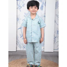 Polka Tots Unisex Kids Printed Night suit-picture-25