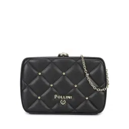 Pollini Black Quilted Small Cross Body Bag-picture-23