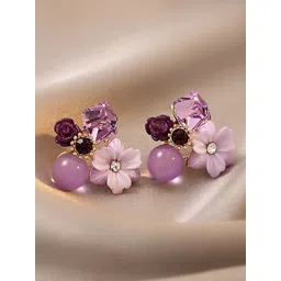 PolluxCraft Gold-Plated Contemporary Studs Earrings-picture-34