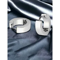 PolluxCraft Unisex Korean Gold Plated Circular Shaped Hoop Earrings-picture-29