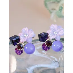 PolluxCraft Women Gold Plate Contemporary Studs Earrings-picture-37