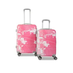 Polo Class Pink Set of 2 Printed Hard Case 360 Degree Rotation Trolley Suitcases-picture-41