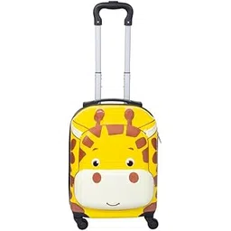 polo class Polycarbonate 4 Wheels 360 Degree Zoo Giraffe Hard-Sided Kids Trolley Bag -18 Inches, 29 cm, Blue, 18"-picture-13
