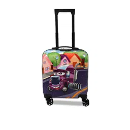 Polo Class Trendy Kids Printed Hard Sided Cabin Trolley Bag-picture-30